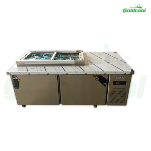 Tủ Mát Salad GoldCool 1.8M (12 Khay 1/6)